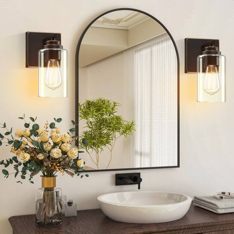 1-Light Wall Lights Vanity Lights For Bathroom Set of 2 - 2 Pack