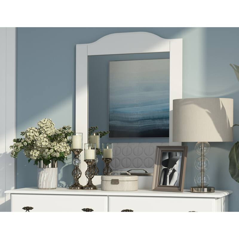100% Solid Wood Frame Mirror for Kyle 6-Drawer Dresser by Palace Imports