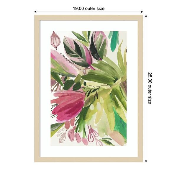 Lush II by Asia Jensen Wood Framed Wall Art Print - Svelte Natural ...