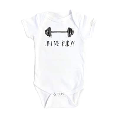 Gym Lifting Buddy - Baby Boy Girl Clothes Infant Bodysuit Funny Cute Newborn