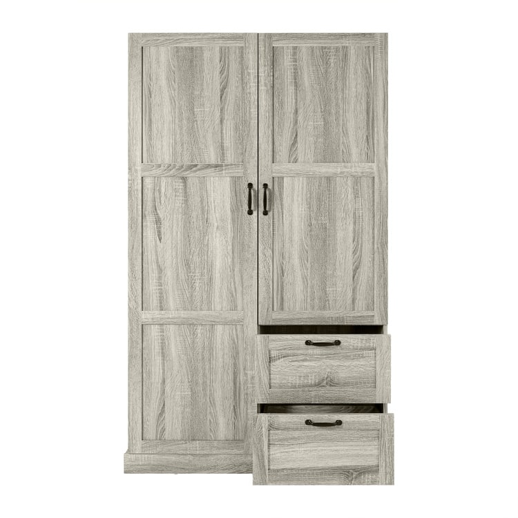 40" Extra-Wide Storage Cabinet, 71" Tall Pantry with Shelves & Drawers