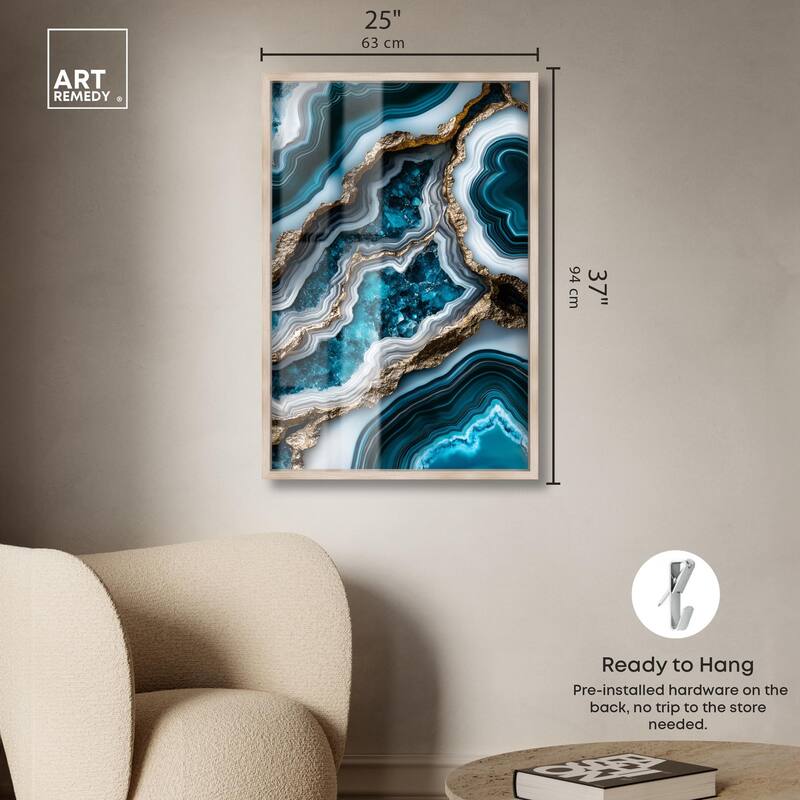 Teal Tides Treasure II Shadowbox by Art Remedy