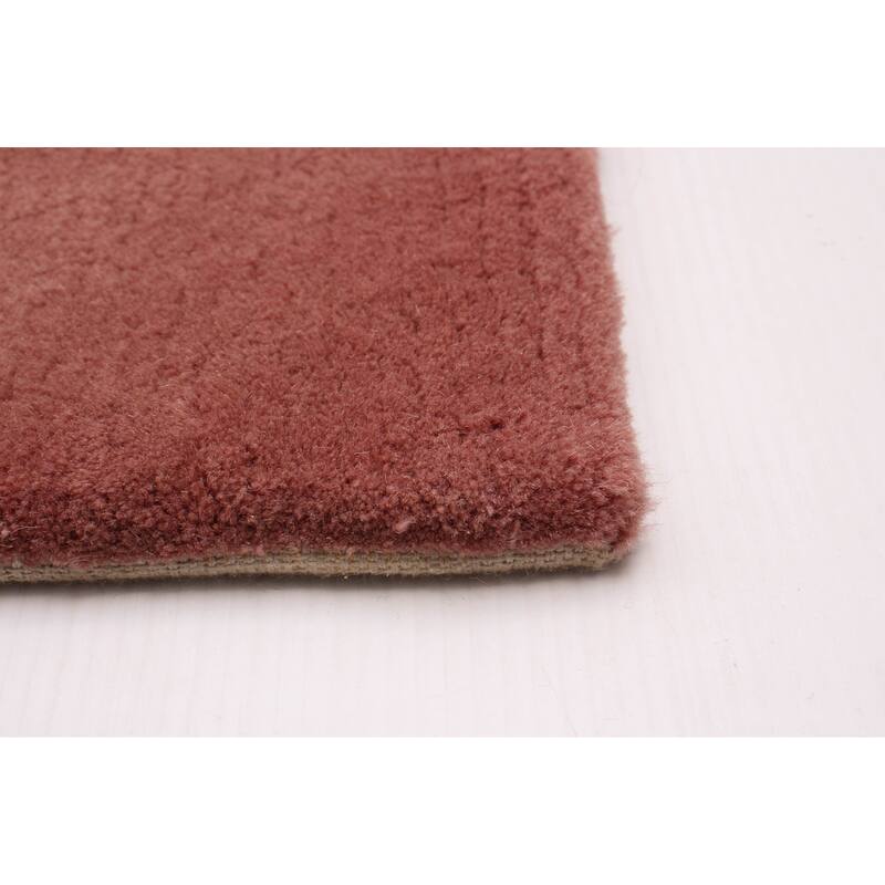 ECARPETGALLERY Hand Tufted Elegance Purple Wool Rug - 3'5 x 5'7