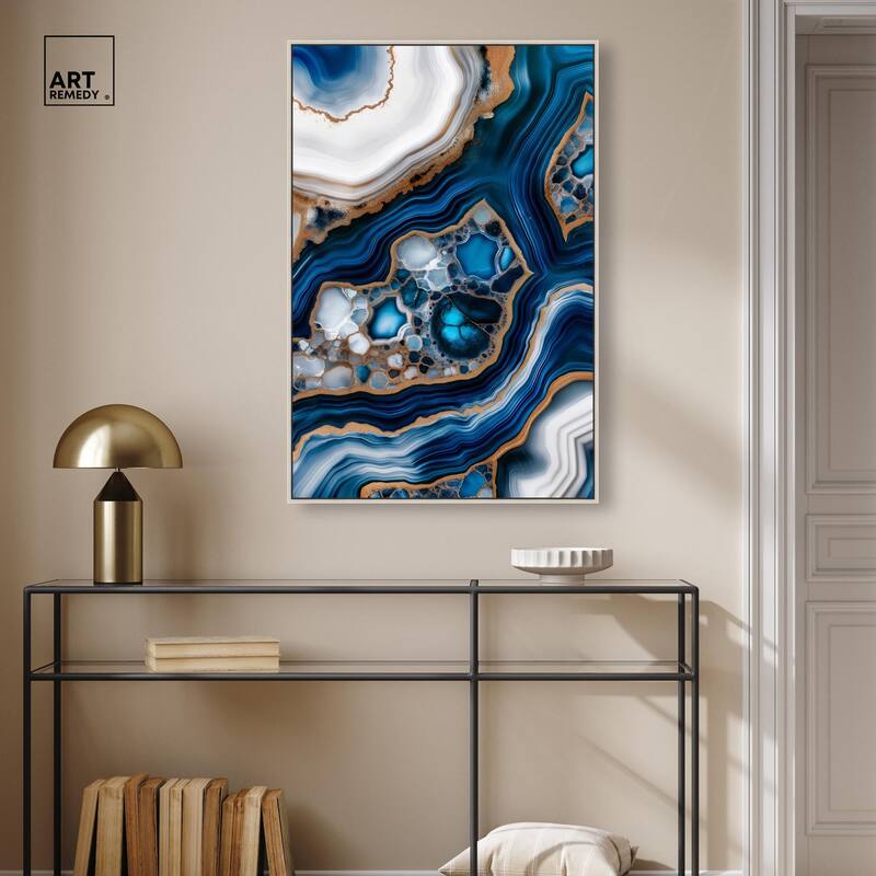 Azure Alveoli I Canvas by Art Remedy