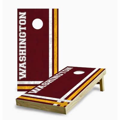 Washington Commanders Multi Stripe Cornhole Game (Choose Wraps or Boards)