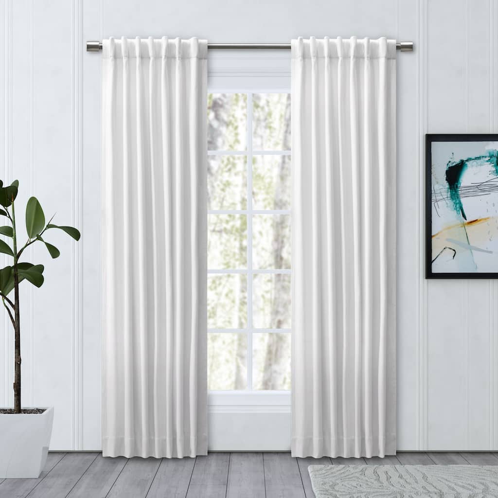 Chevron Recycled Cotton Rod Pocket W Back Tab Panel