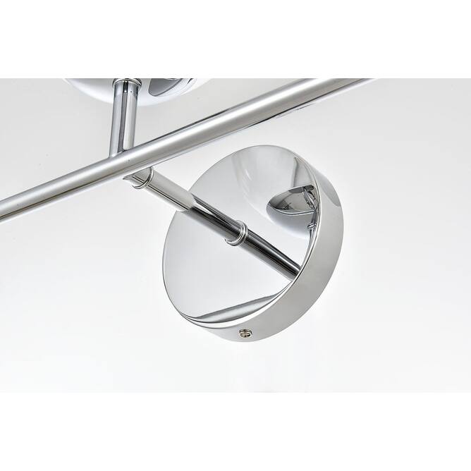 Elegant Lighting LD7321W28 Genesis 3 Light 10" Tall Bathroom Sconce