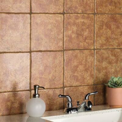 Merola Tile Costa Marron 7.75" x 7.75" Ceramic Floor and Wall Tile