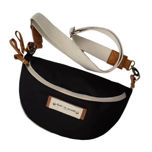 slide 2 of 9, Baby on Board Armelle Diaper Bag Fanny Pack Black