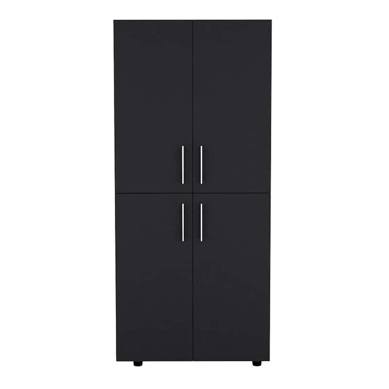 Hazel Armoire in melamine with 2 doors - N/A