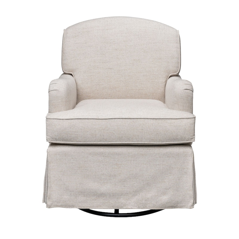 Martha Stewart Melody Swivel Glider Skirted ArmChair - See below