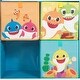 preview thumbnail 2 of 1, Baby Shark Collapsible Storage Cubby with 3 Cubes