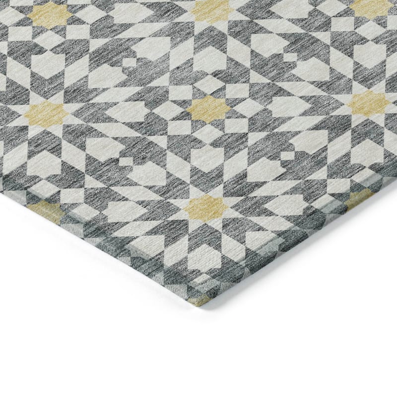Machine Washable Indoor/ Outdoor Chantille Morrocan Boho Rug