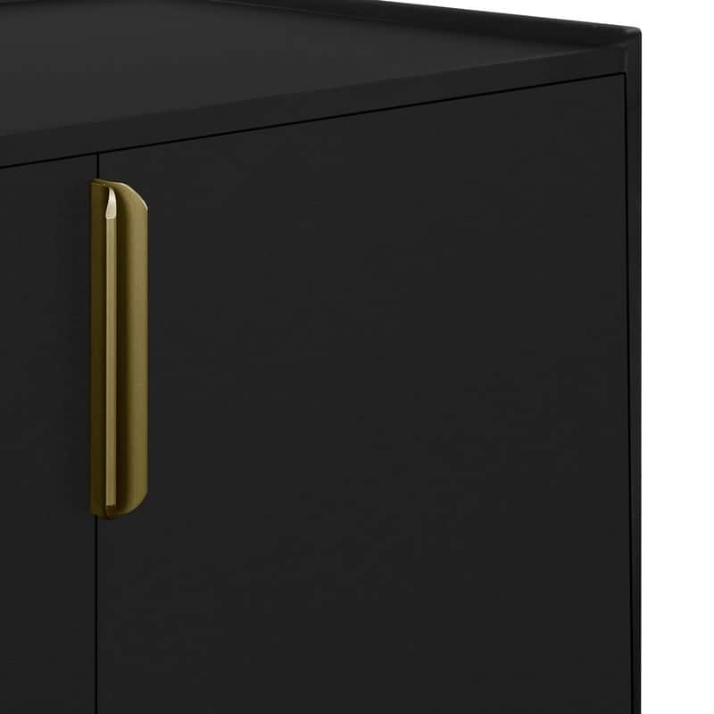 Storage Cabinet Sideboard Wooden Cabinet with 4 Doors for Hallway, Entryway, Living Room, Bedroom, Adjustable Shelf
