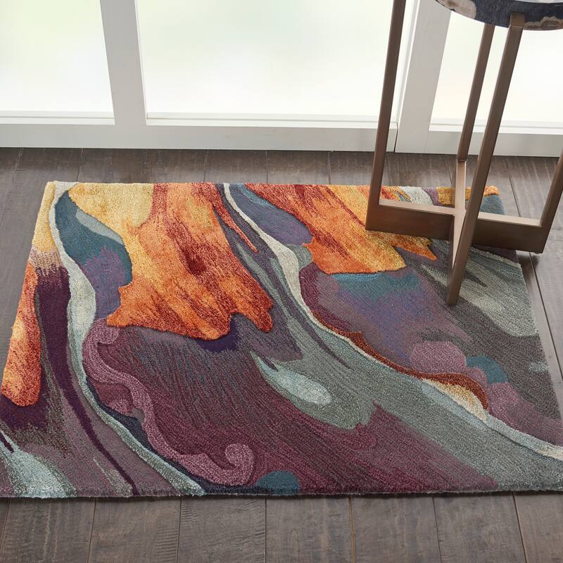 Nourison Prismatic Hand-tufted Abstract Area Rug