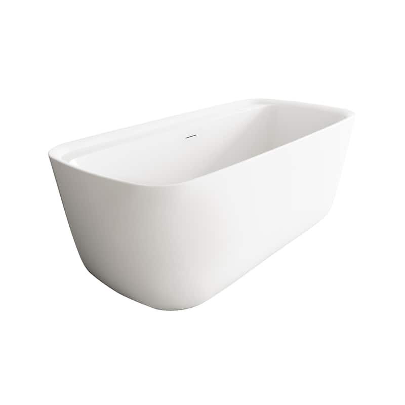 Chad Soaking Bathtub in Glossy White
