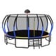preview thumbnail 11 of 11, 16ft Blue Round Outdoor Trampoline with Enclosure Net