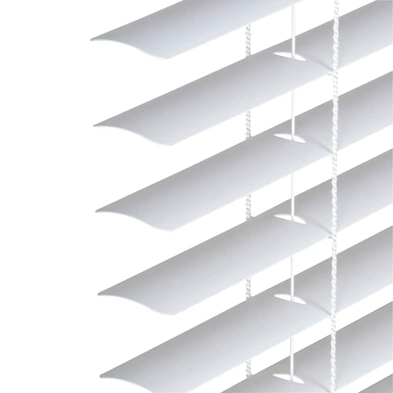 1" Cordless Vinyl Mini Blind - White