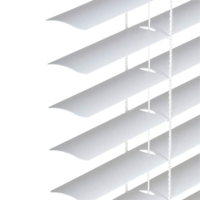 1" Cordless Vinyl Mini Blind - White