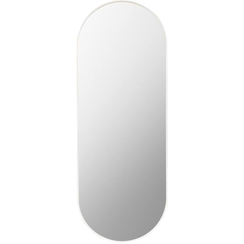 Livabliss Aranya Modern Aluminum Oval Pill-Shaped Accent Mirror