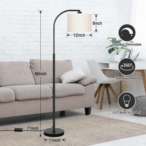 Adjustable arc floor lamp deals