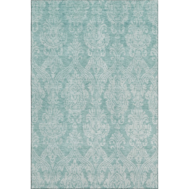 Premium Washable Super Soft Traditional Damask Mayfield Rug
