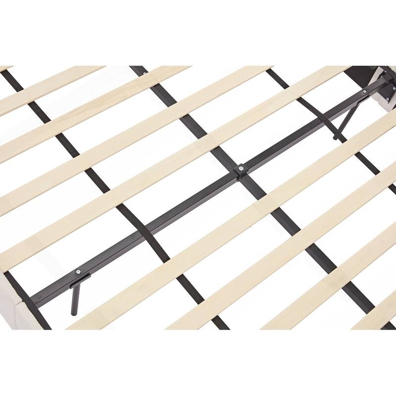Elegant Upholstered Bed with Advanced Assembly and Sturdy Construction