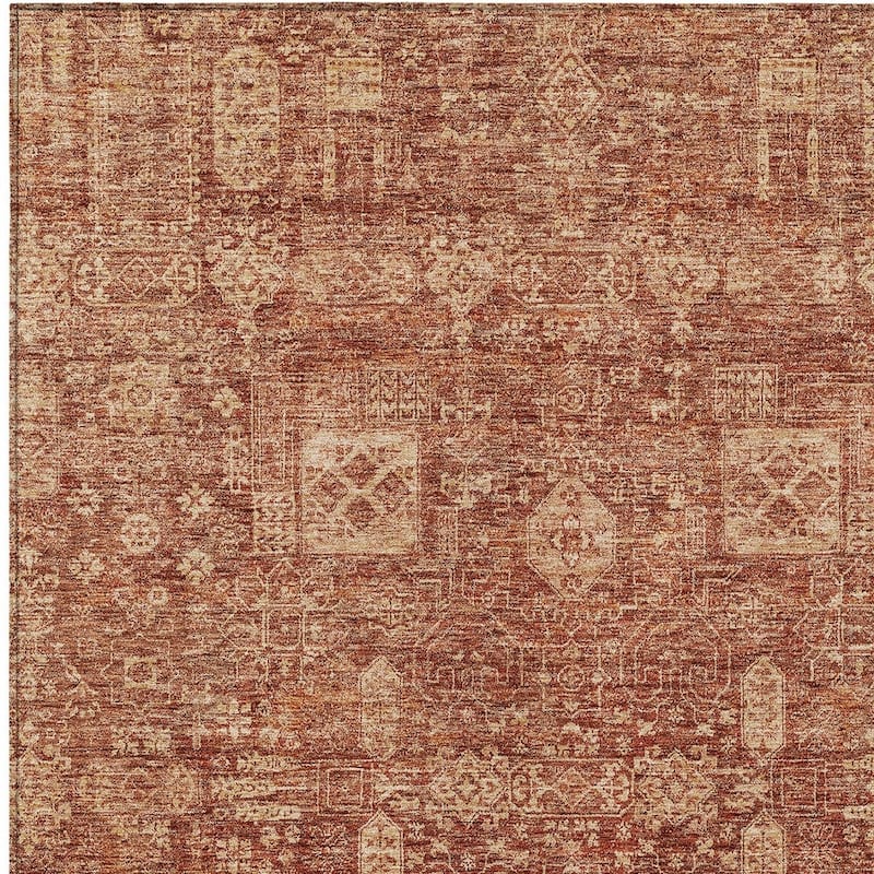 HomeRoots Oriental Transitional Rectangle Outdoor Rug