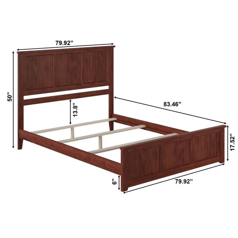 AFI, Madison Foundation Bed with Matching Footboard