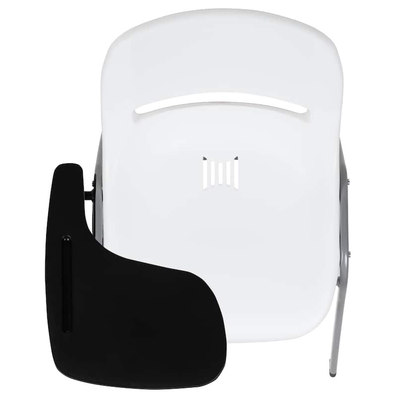 5 Pack Ergonomic Shell Chair with Right Handed Flip-Up Tablet Arm