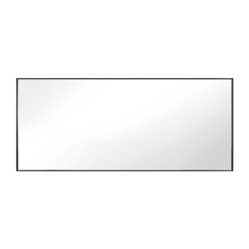 Modern Classic Black Metal Framed Full Length Mirror