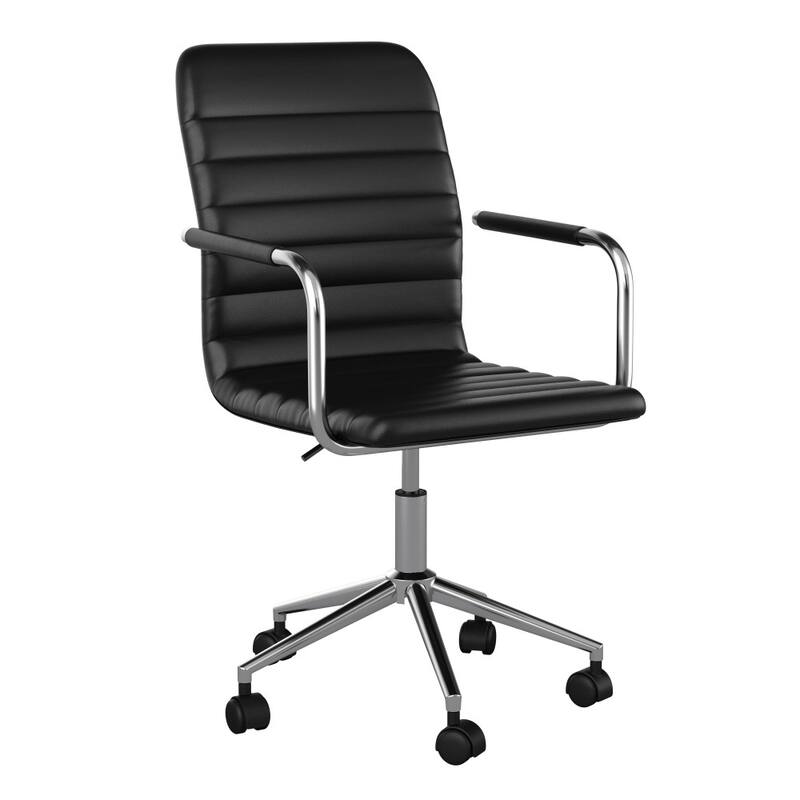 Martha Stewart Upholstered Swivel Office Chair