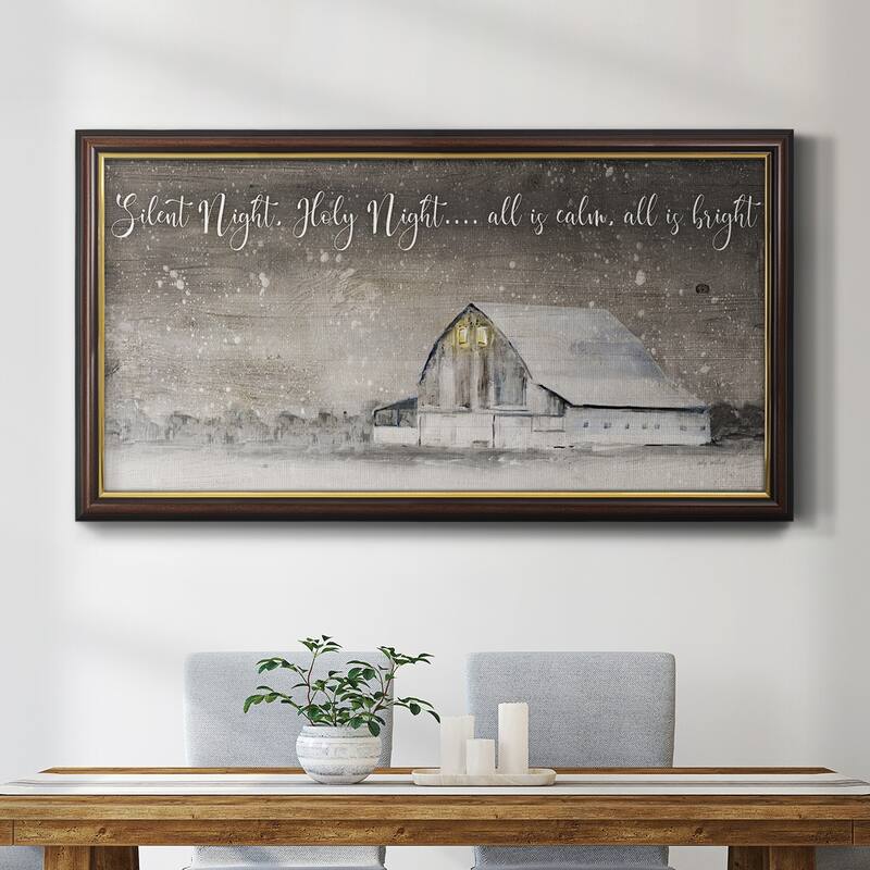 Silent Night Premium Framed Canvas- Ready to Hang