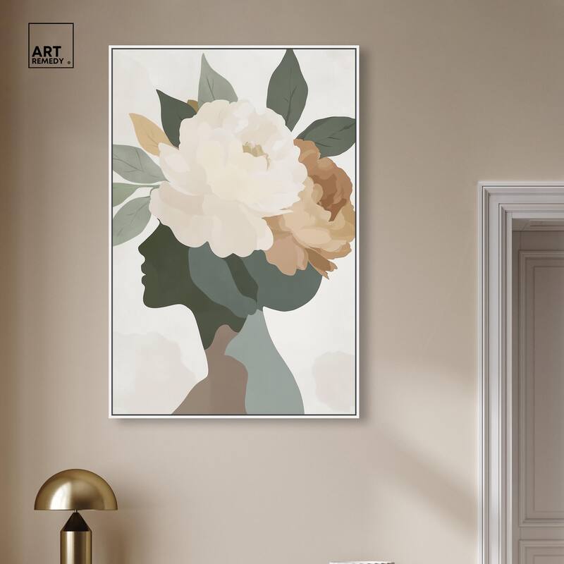Floral Headpiece I Canvas by Art Remedy