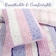 preview thumbnail 2 of 4, Cozy Line Pink Purple Fun Floral Ruffle Stripe Cotton Quilt Bedding Set