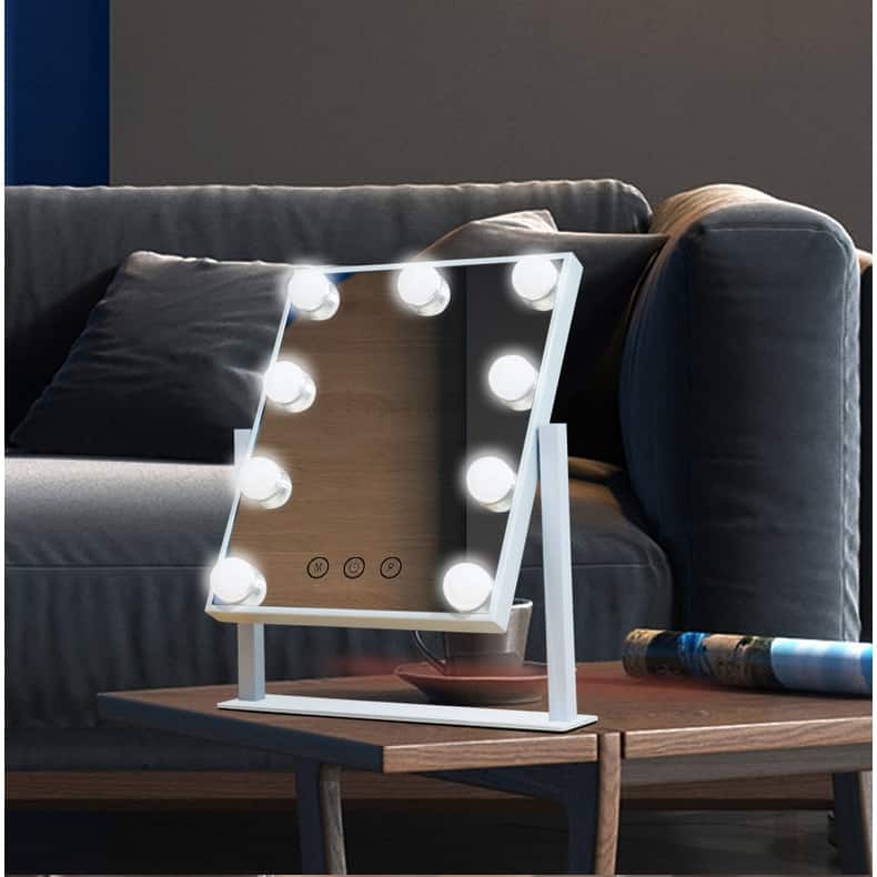 LED Bulbs Hollywood Makeup/Vanity Mirror - 12X14 inches - 12X14 inches