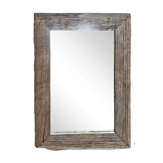 Rustic Rectangular Wall Mirror Weathered Style Rectangular Wall Mirror - 71