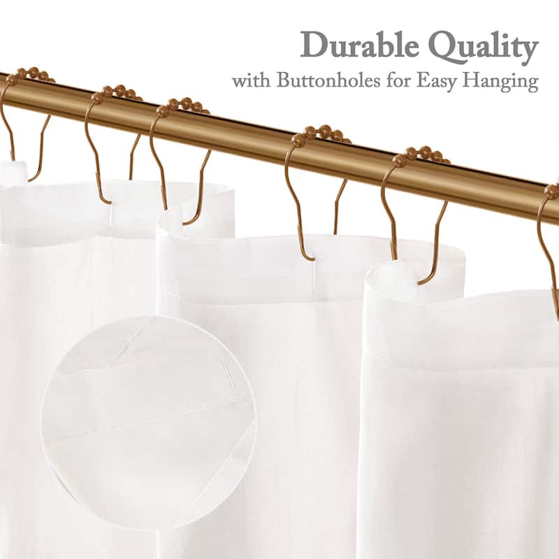 Madison Park Laurel Tufted Semi-Sheer Shower Curtain