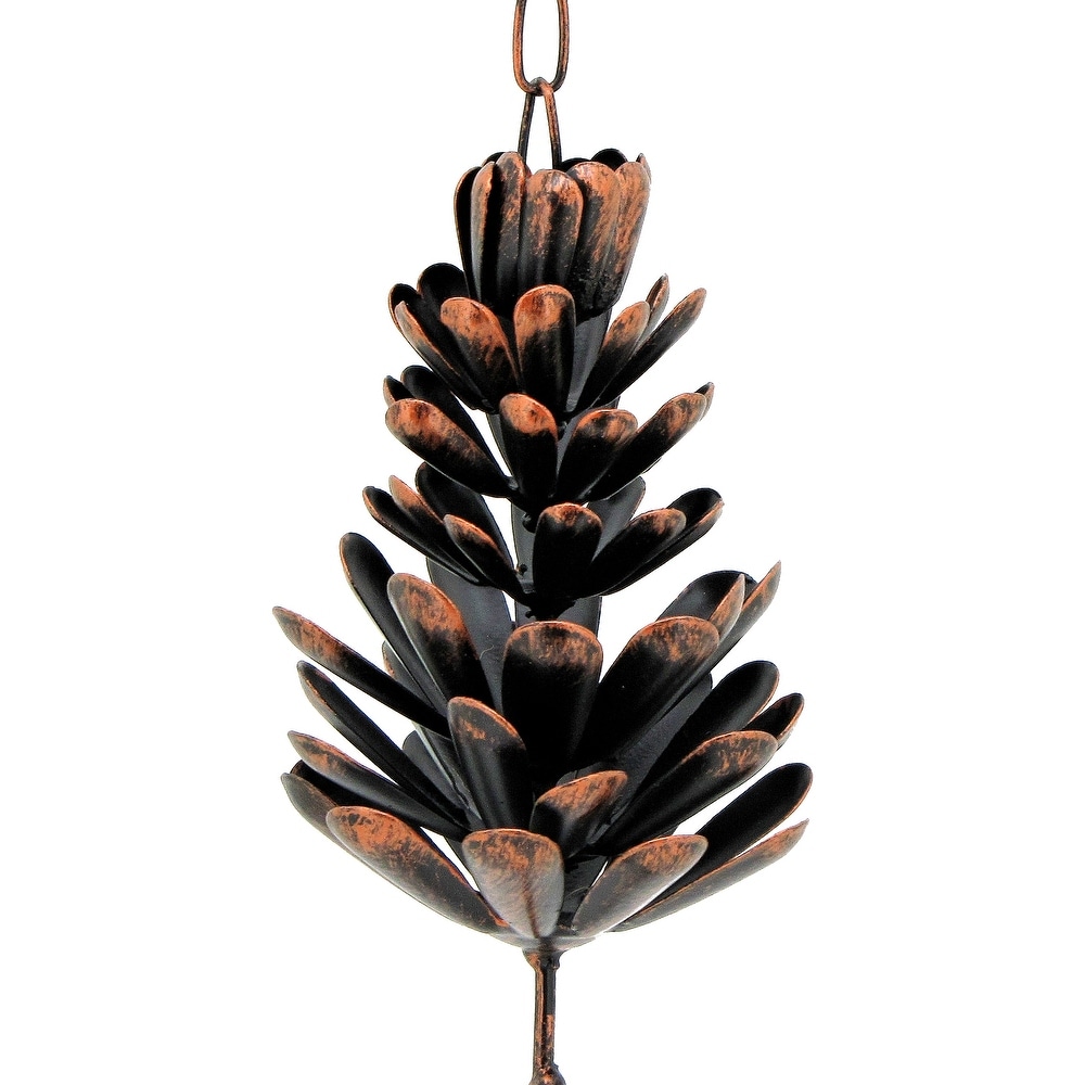 Fair Trade Wind Chimes, Metal Pinecone Wind Chime