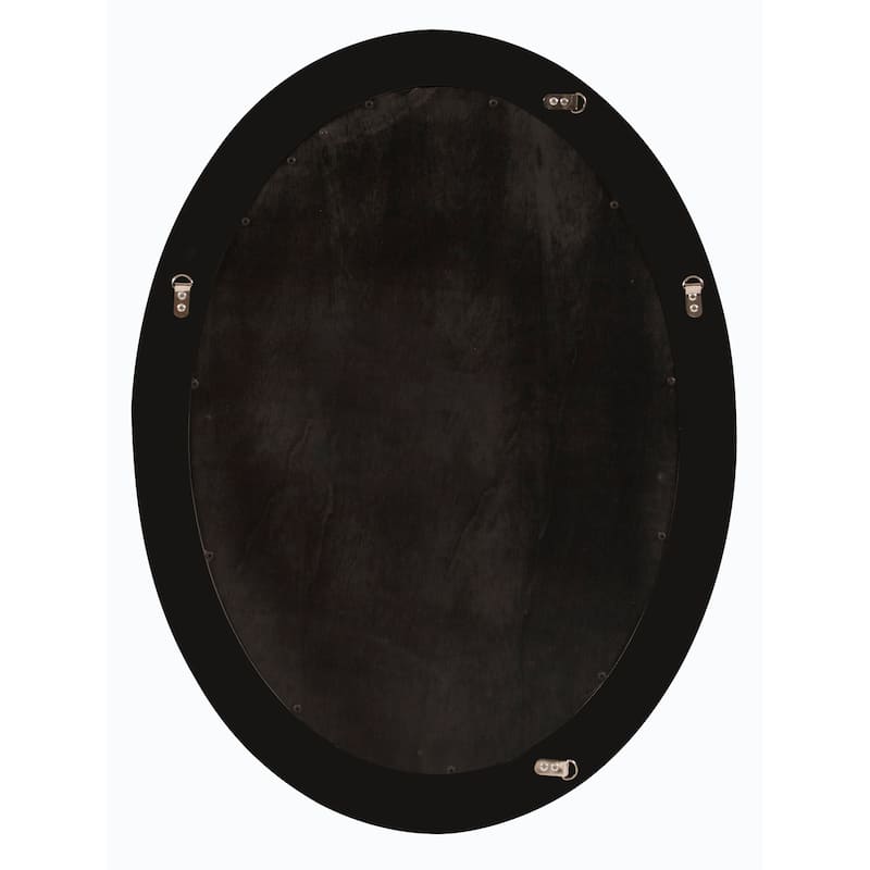 Allan Andrews Oval Chocolate Brown Wood Framed George Wall Mirror