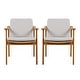 preview thumbnail 15 of 18, Christopher Knight Home - Hayden Outdoor Acacia Wood and Metal Dining Set with Cushioned Arm Chairs 7 Piece Set