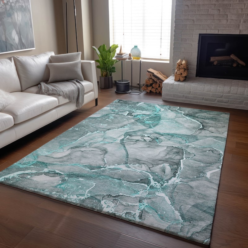 Premium Washable Super Soft Abstract Contemporary Mayfield Rug