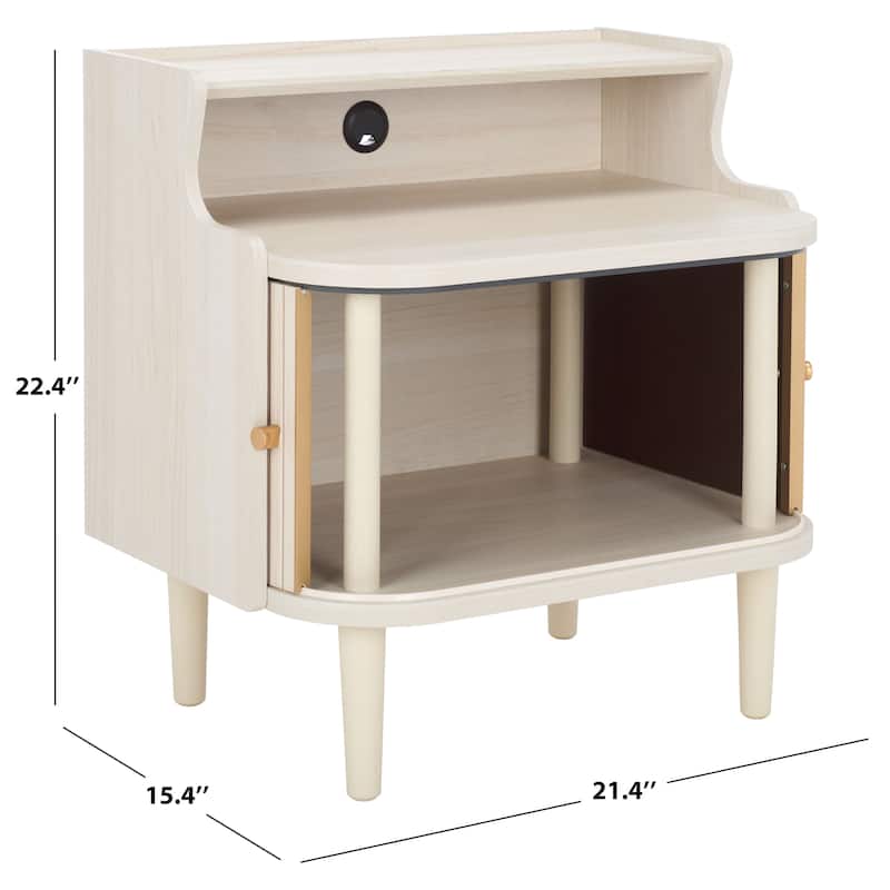 SAFAVIEH Home Tameka Nightstand With Hutch