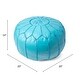 preview thumbnail 11 of 32, nuLOOM Handmade Moroccan Leather Ottoman Pouf