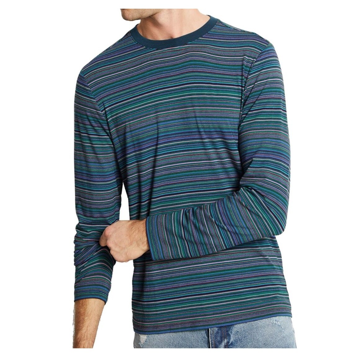 guess mens striped t shirt