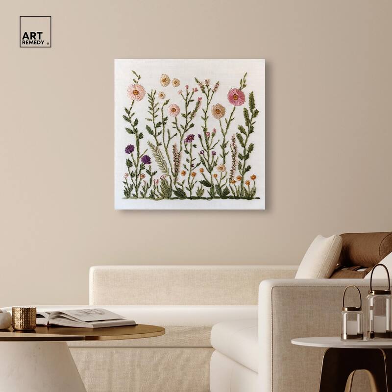 Wildflower Patch III Canvas by Art Remedy, Gallery Wrapped