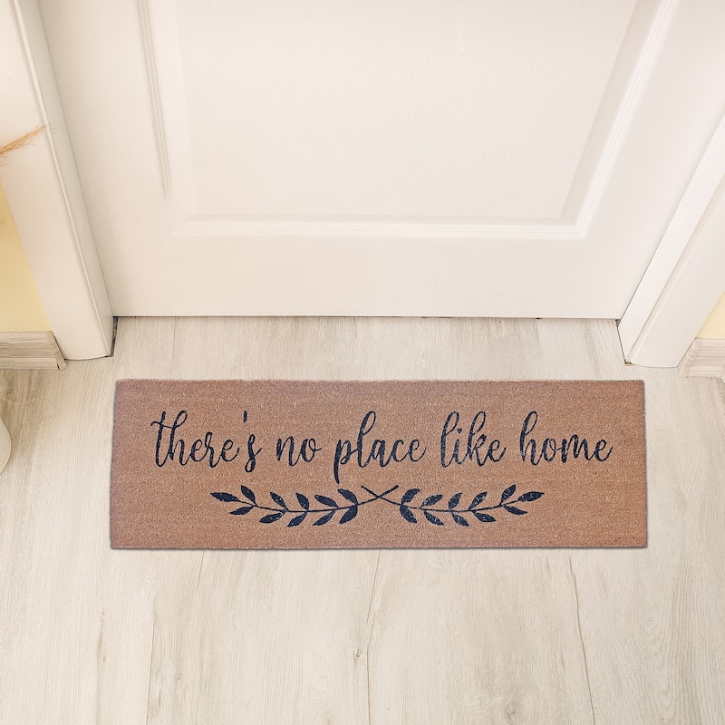 IH Casa Decor Coir Door Mat There'S No Place Like Home 16 X 48 - Black