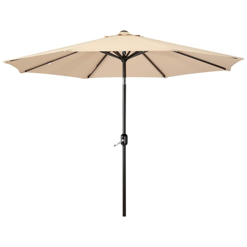 Holme 9-foot Steel Market Patio Umbrella with Tilt-and-Crank