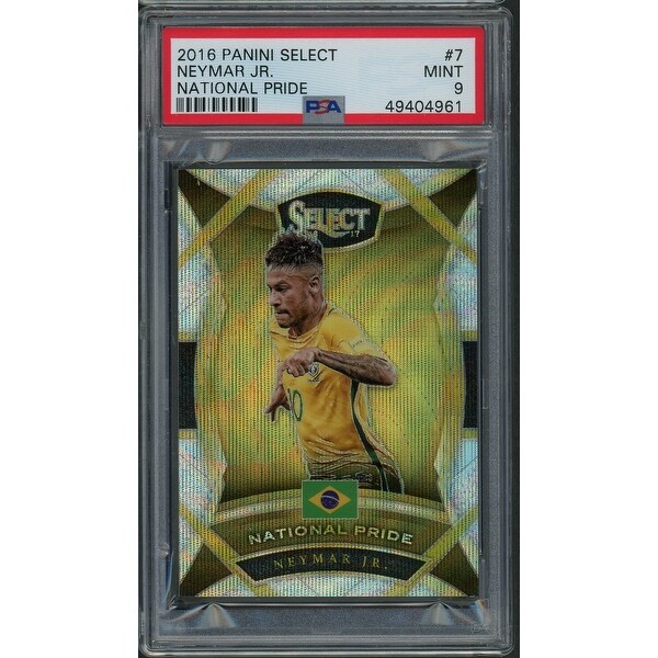 Neymar JR Brazil 2016 Panini Select National Pride Soccer Card 7 Graded PSA 9 MINT - Multi - 5 ...
