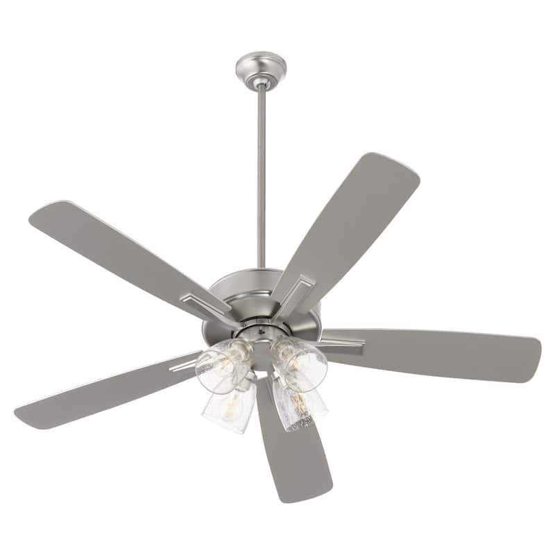 Quorum International 4525-24 Ovation 52" 5 Blade Indoor Ceiling Fan - Satin Nickel